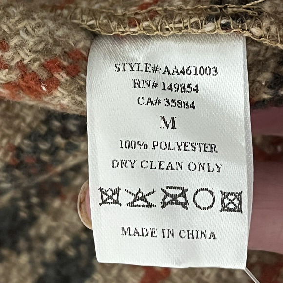 NWOT Mini Skirt Tweed 6Button Front  Dark Academia Preppy Raw Hem SZ Med - Picture 12 of 12